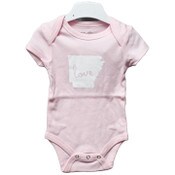 Wholesale - 0-3 Month Pink State Onesie- Arkansas C/P 48, UPC: 885114880584